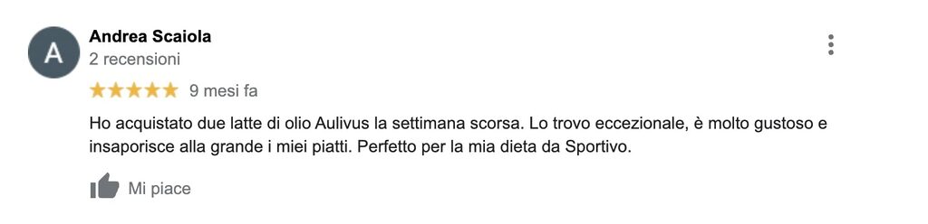 andrea scaiola recensione aulivus google